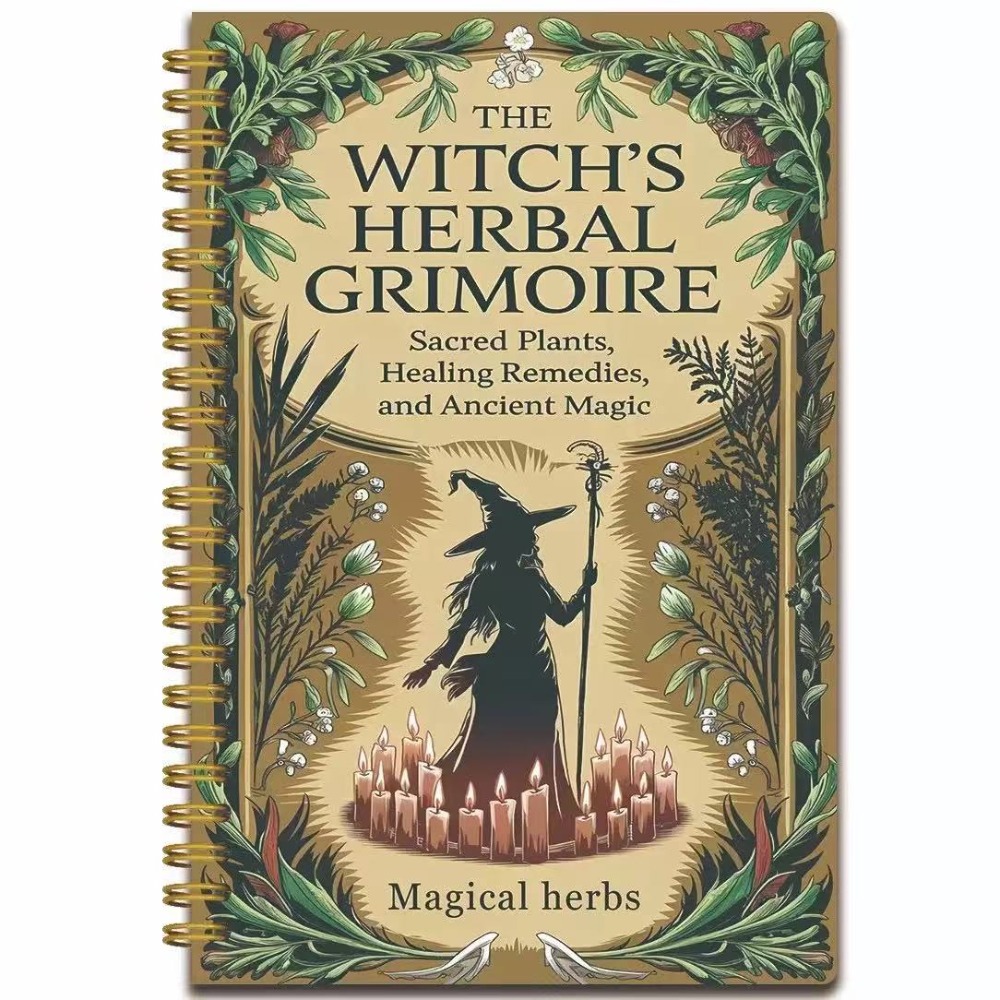 Herbal Wellness Recipes - 天然ハーブ療法のヴィンテージデザインA5ノート、ハーブレシピ、健康ノート、療法法の記録に最適、スパイラル綴じ。