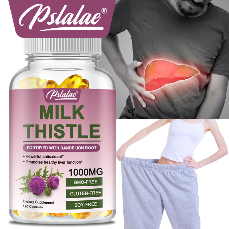 Milk Thistle Silymarin - 天然オオアザミ サプリメント - リッチなシリマリンとタンポポの根、デトックス クレンジング、肝臓の健康、肝機能のサポート