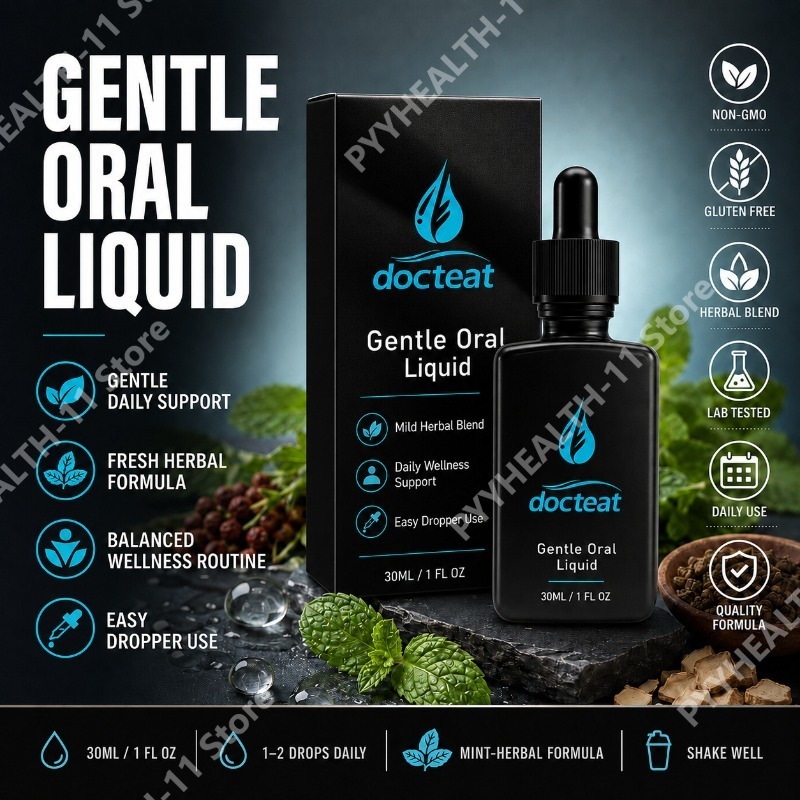 Herbal Wellness Liquid - ミント葉エキス液状滴下剤、ビタミンB1配合ハーブブレンド、毎日の健康維持と便利な使用に、男性と女性向け、30ml