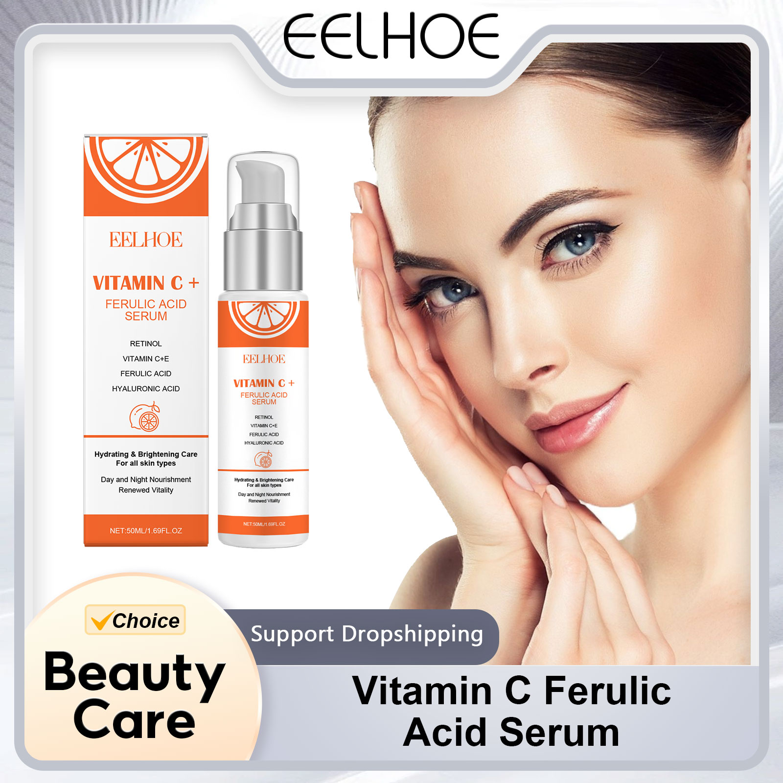 Milk Thistle Silymarin - Eelhoe-ビタミンCとe-フェルラ酸保湿血清,毛穴の縮小,美しい肌の輝き,レチノール,50ml