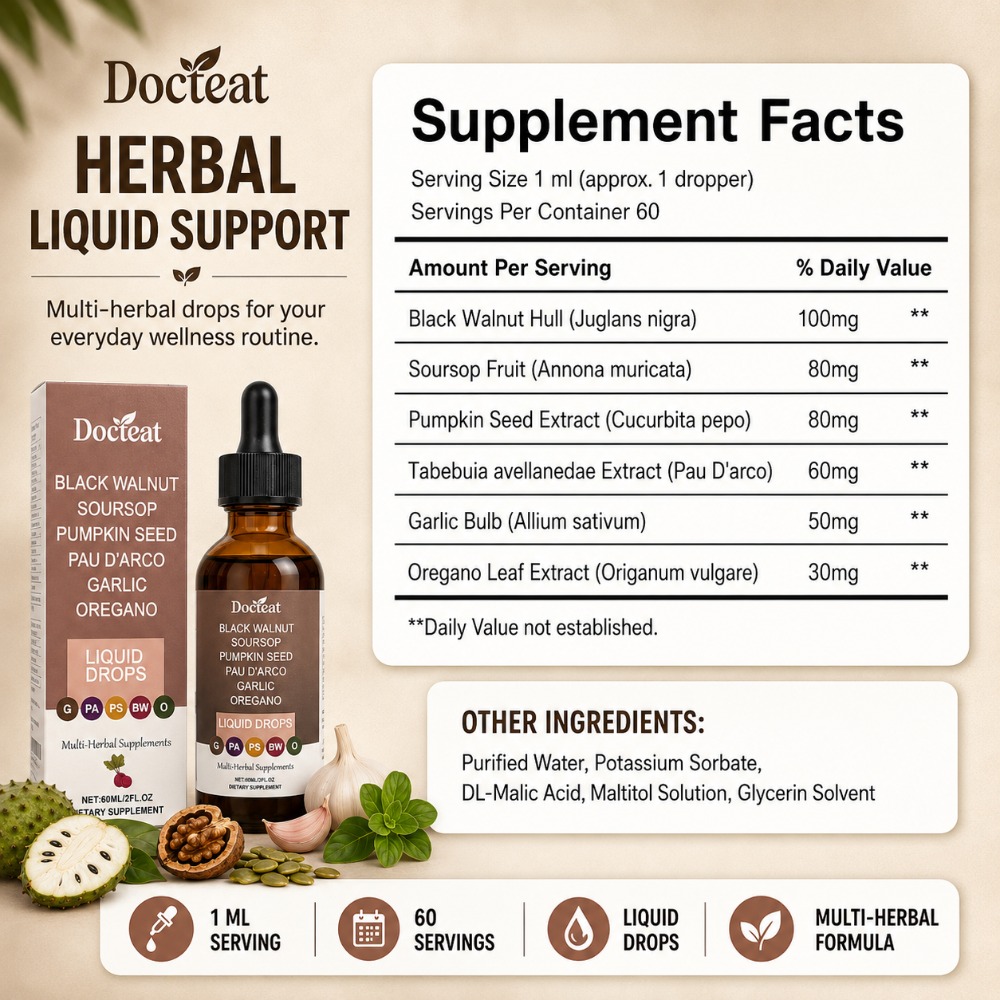 ドクテイト ブラックウォルナット サワーソップ リキッドドロ - Herbal Wellness Liquid のレビューと価格