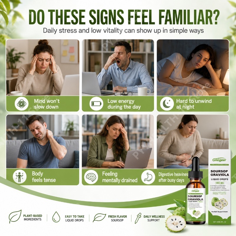 サワーソップ・グラビオラの葉と果実の液体ドロップ、ビタミンB - Herbal Wellness Liquid のレビューと価格