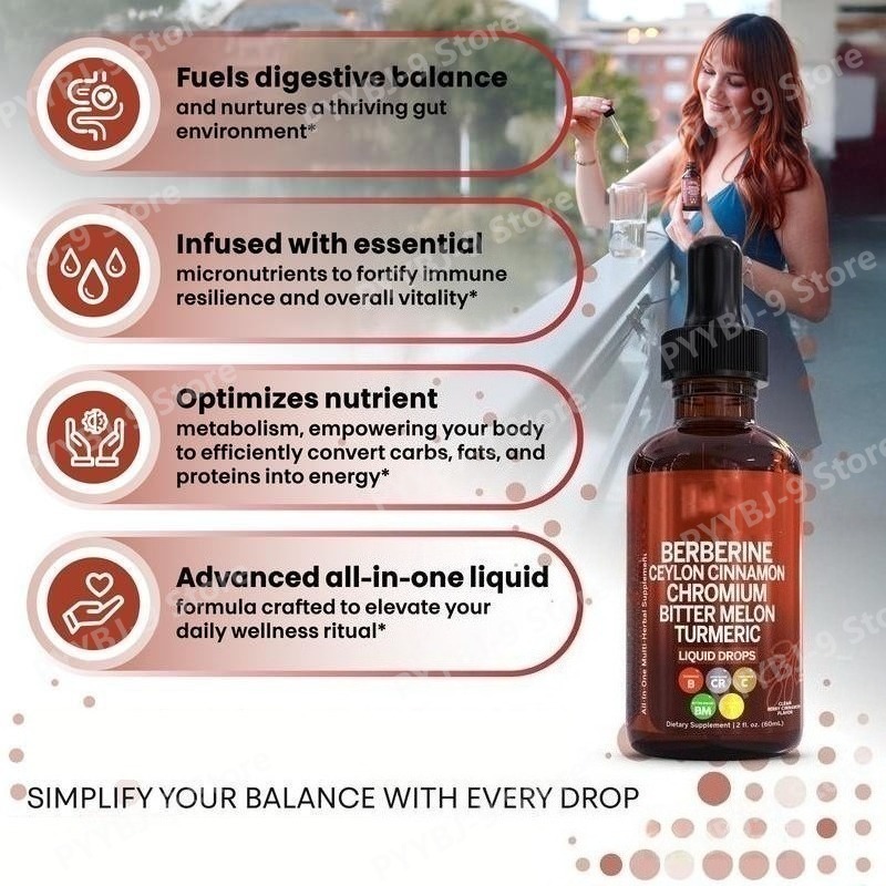 ベルベリンクロムウコン高麗人参液体ドロップス60mlオーガニ - Herbal Wellness Liquid のレビューと価格