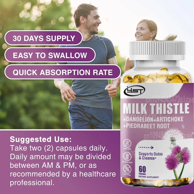 タンポポ根、シスル抽出物、80% シリマリンを含むミルクシス - Milk Thistle Silymarin のレビューと価格